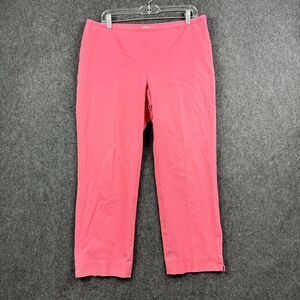 J. McLaughlin Pants Women's 14 Pink Cropped Straight Chino